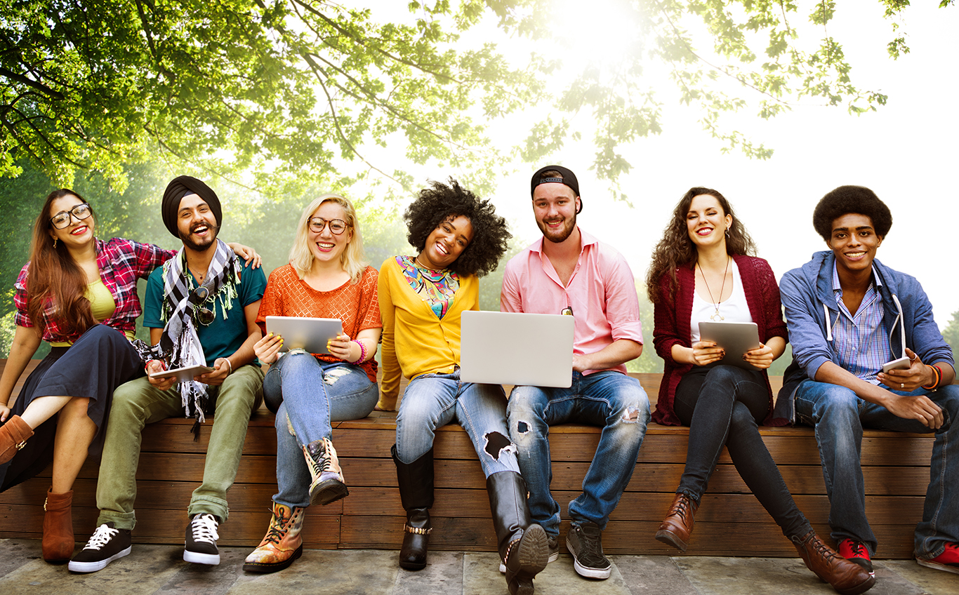 Group of students outside